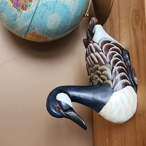 Vintage hand carved wood duck decoy